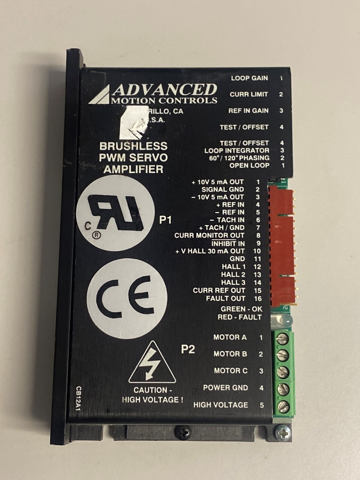 Advanced Motion Controls B12A6D Brushless PWM Servo Amplifier