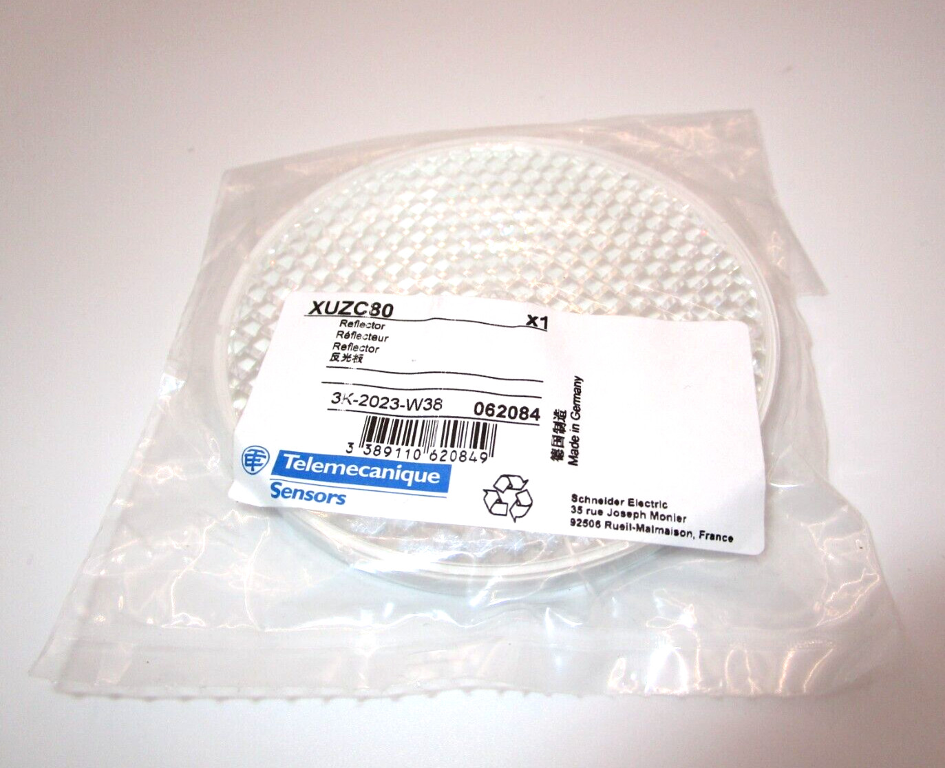 XUZC80 Original Genuine Telemecanique Reflector 80 mm FAST SHIPPING