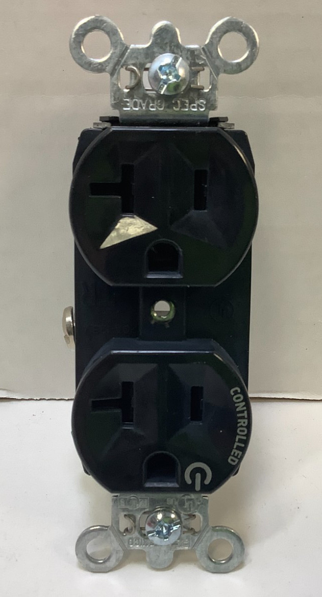 Legrand TR5362CHBK Half Controlled Duplex Receptacle, TamperResistant, 20A, 10pk