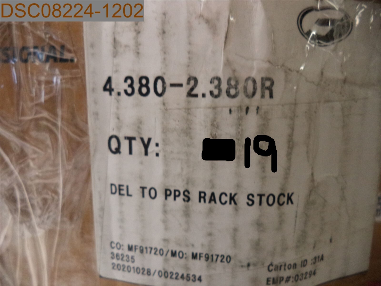 QTY = 19: Fernco 4.380-2.380R, Black, 4-13/16″ x 2-3/16″, Center = 2-3/8″