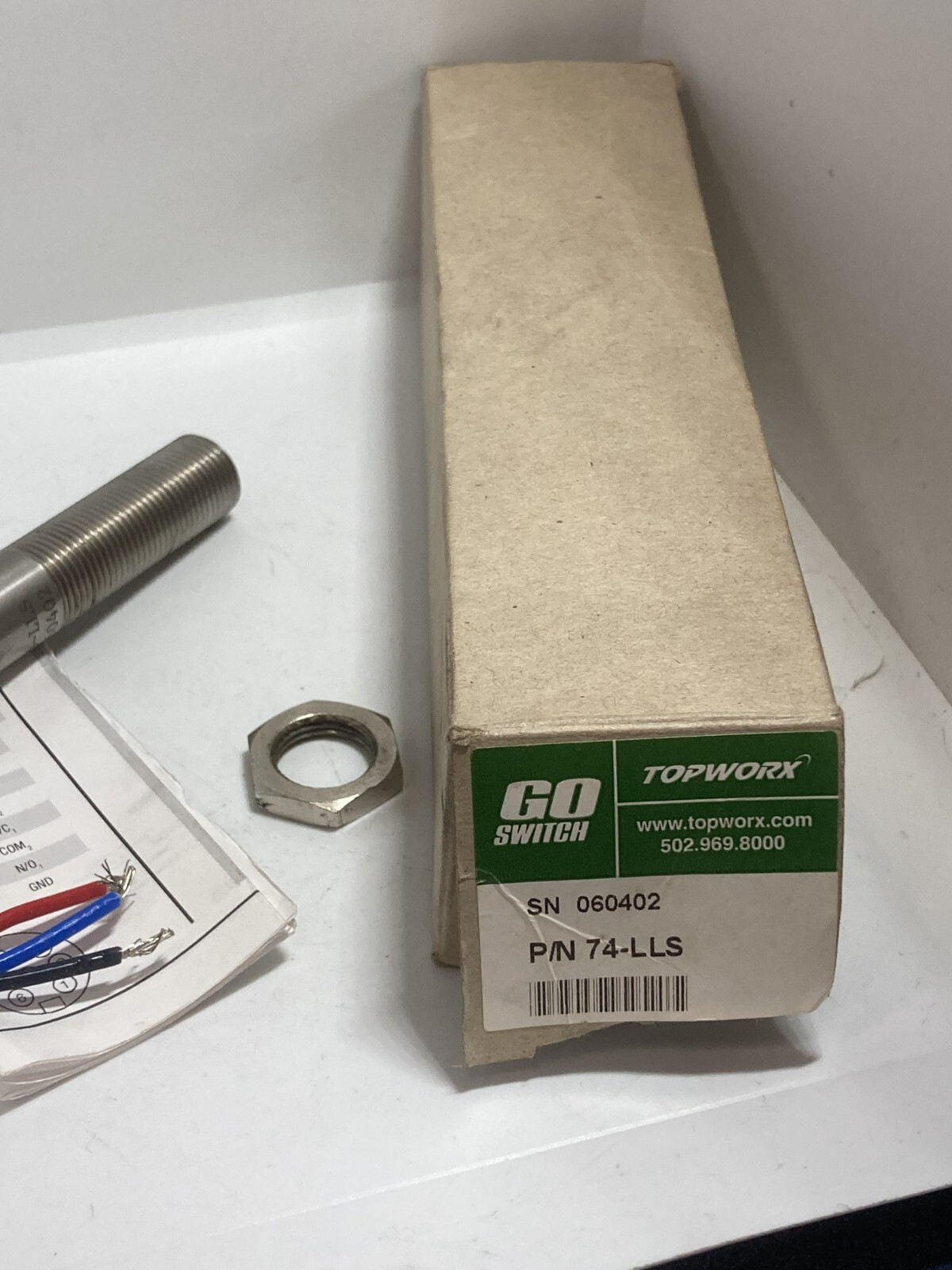 TOPWORX 74-LLS PROXIMITY SWITCH STAINLESS STEEL 4A/120VAC 3A/24VDC NIB
