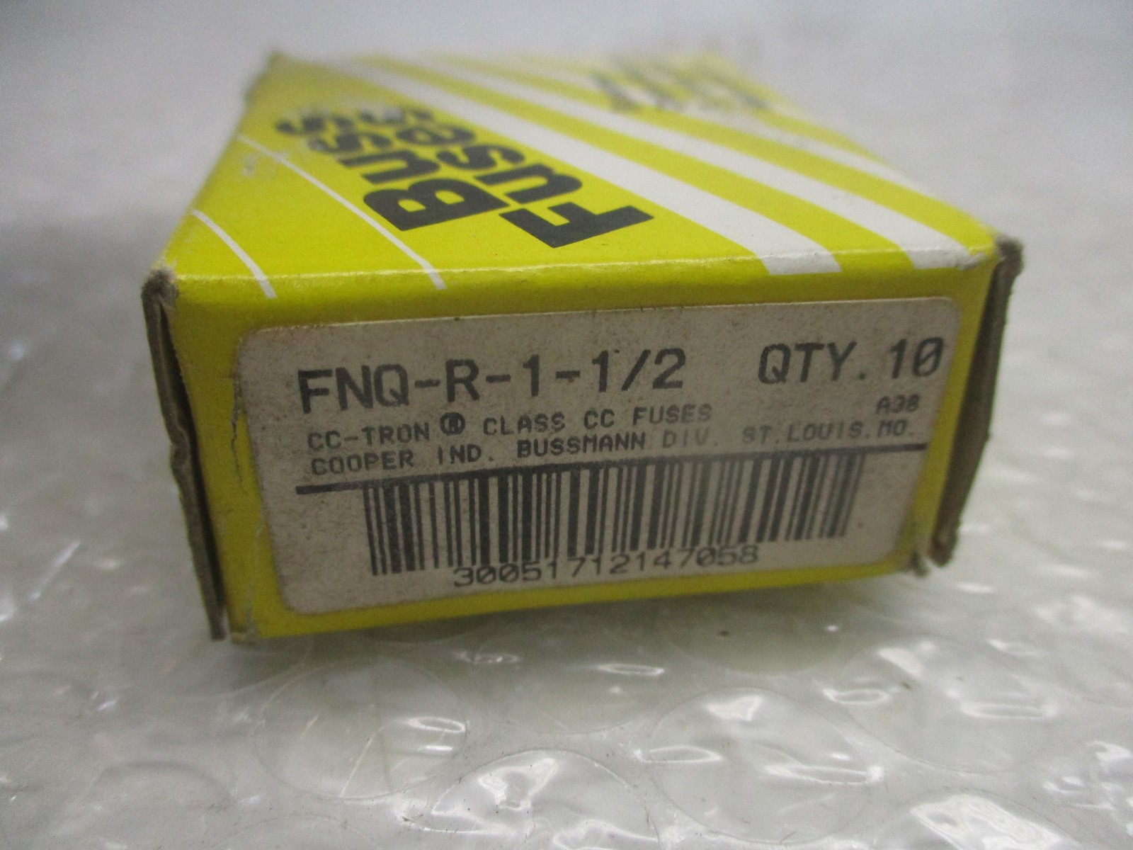 BUSSMANN FNQ-R-1-1/2 FUSE GREEN PKG OF 10 NSMP