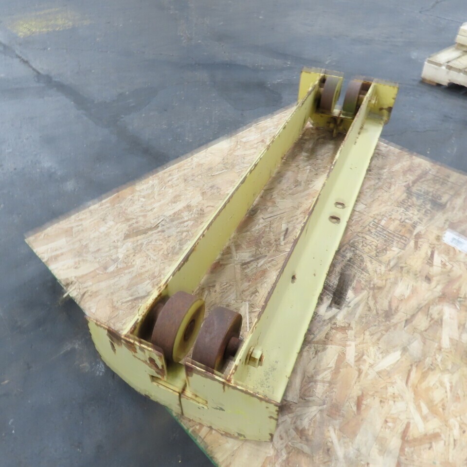 48″ L Steel Push/Pul Bridge Crane End Truck For 4-1/2″ I-Beam