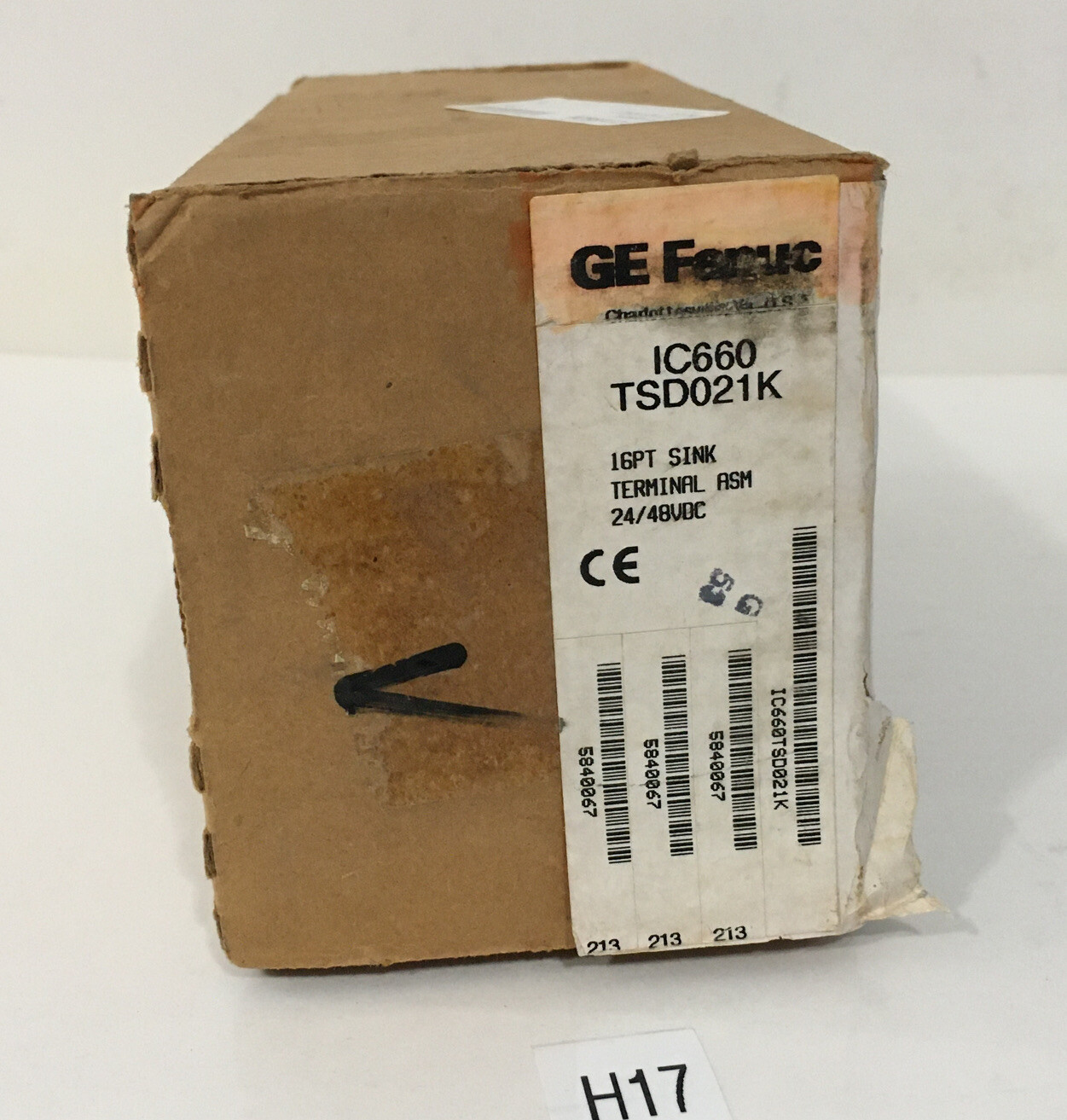 NEW!!! Sealed!! GE Fenuc IC660 TSD021K 16PT SINK Terminal 24/48VDC + *Warranty*