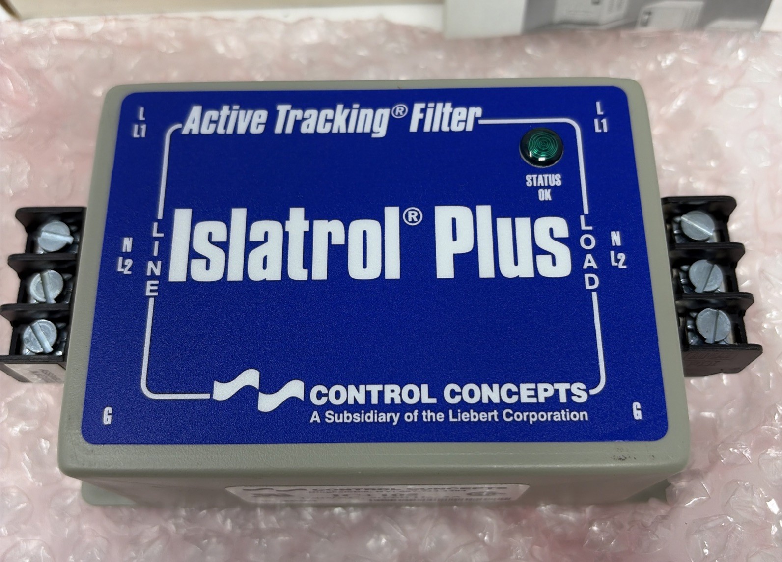 Control Concepts Islatrol Plus IC+105 Active Tracking Filter 120VAC 50-60Hz 5A .