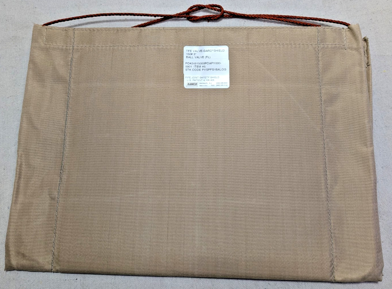 RAMCO TFE-150-3″ TFE VALVE-GARD SAFETY SHIELD FOR BALL VALVE FLANGED NEW