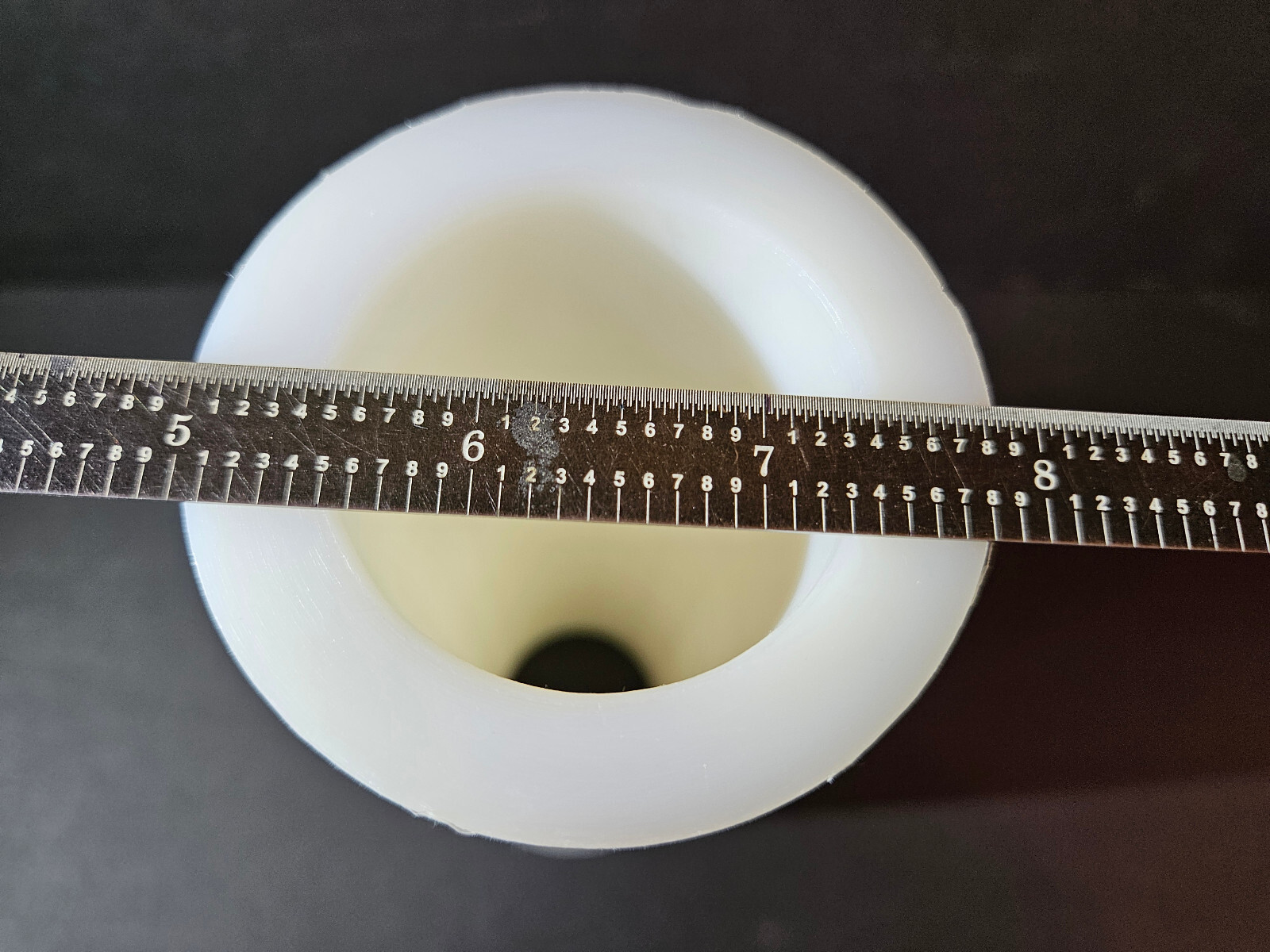 White Nylon Plastic Round Tube Cylinder Pipe Length 8 3/4″ OD 3 1/8 ID 1.9. #5