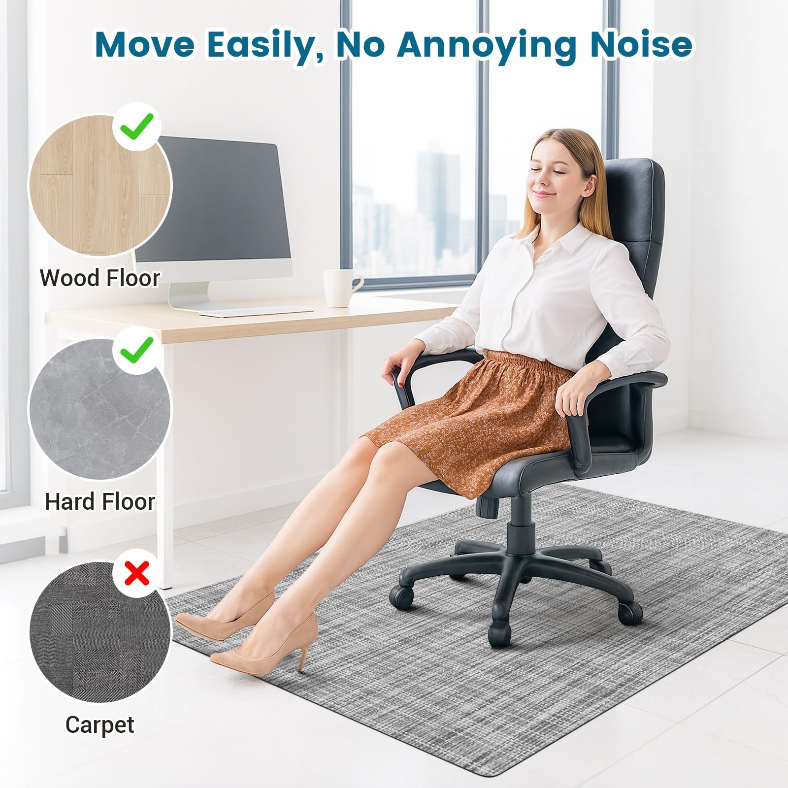 Warmstar Office Chair Mat for Hardwood Floor,Desk Chair Mat,Floor mat for Office