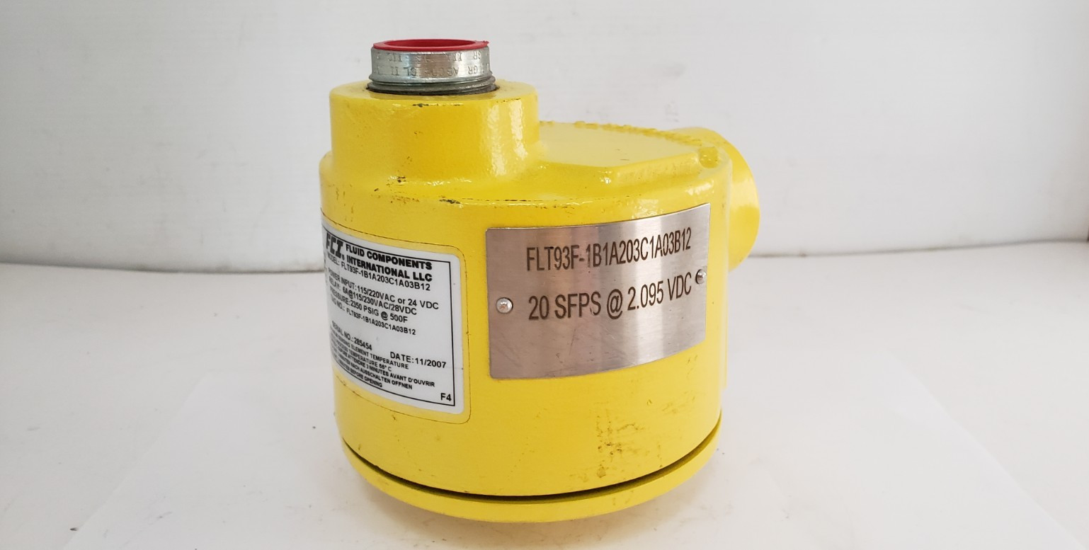 FCI FLT93F-1B1A203C1A03B12 FLOW SWITCH 115/220VAC-24VDC, 6A@115/230VAC/28VDC NNB
