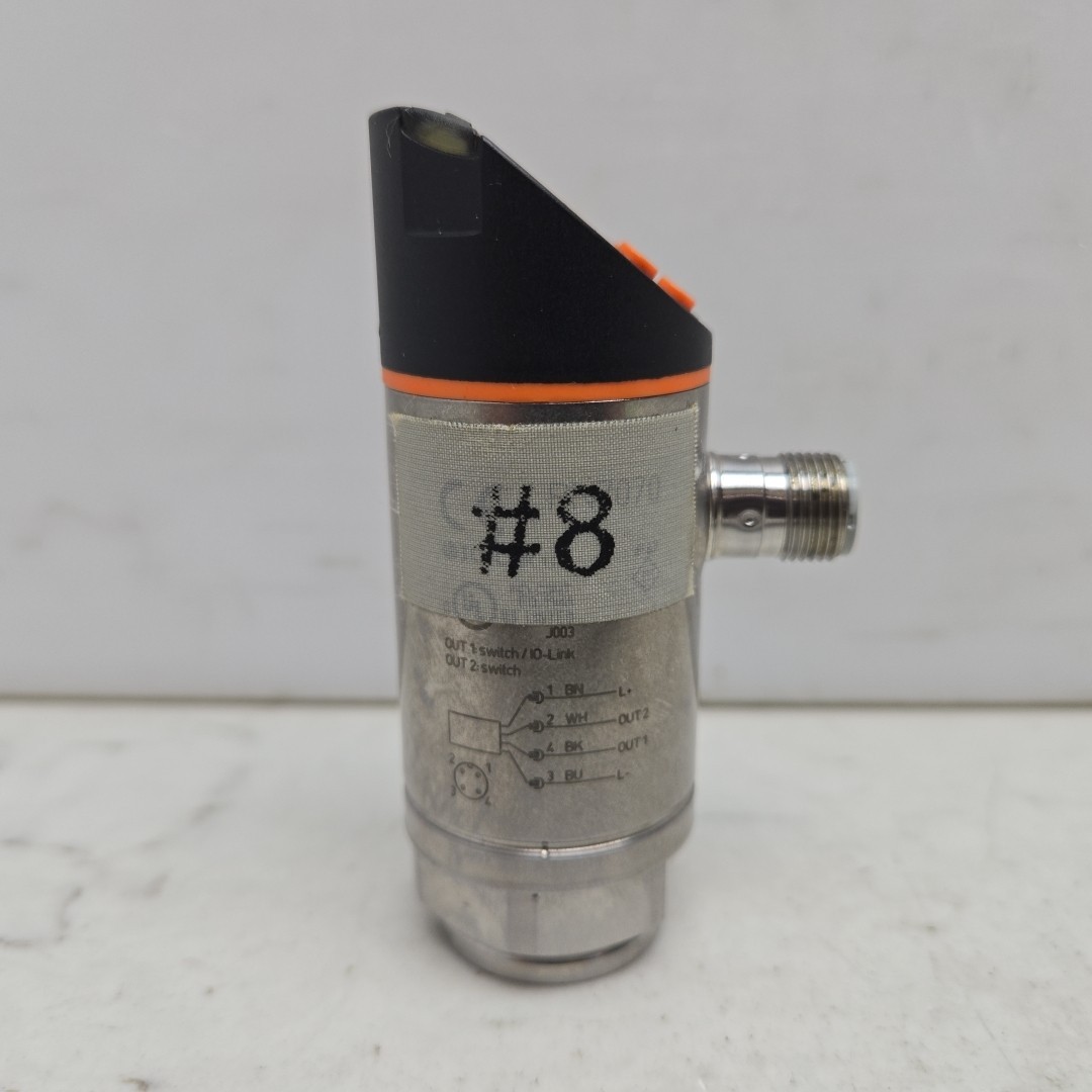 IFM PN7070 Pressure Sensor w/ Display 18-30Vdc 80MPa 0-400 Bar Used *READ*