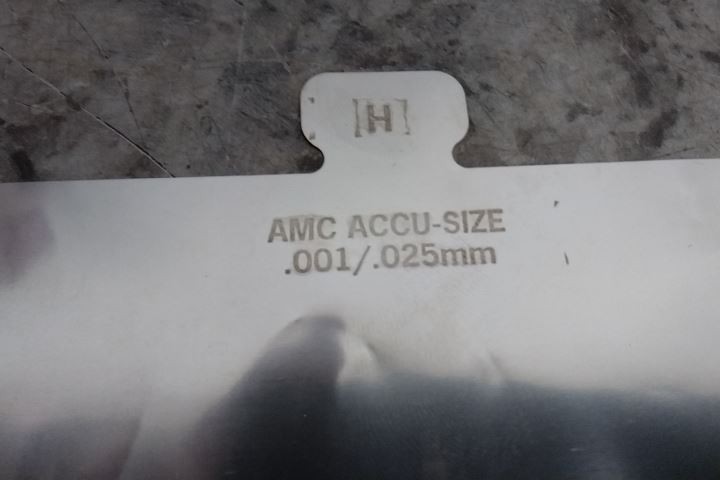 American Metals Co. H300 304 SS Size H Starter Precut Slotted Shim Kit