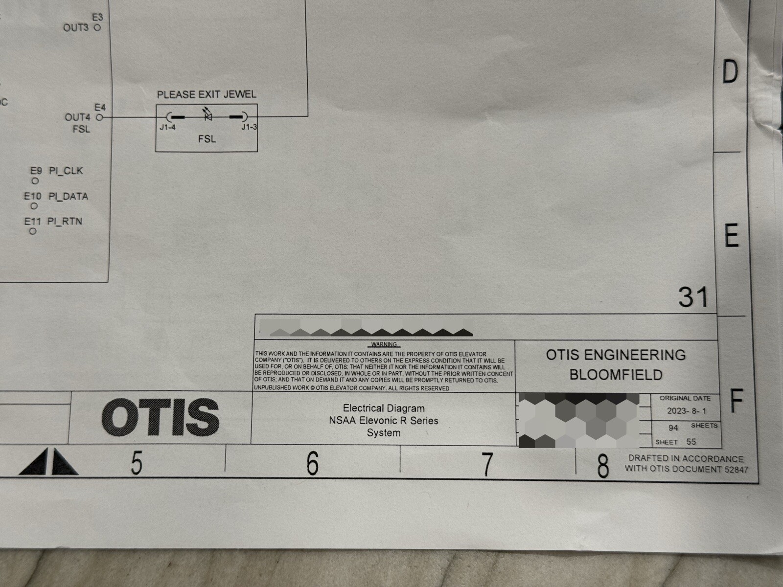 (2) NEW OTIS NSAA ELEVONIC R SERIES SYSTEM ELEVATOR CAR DISPLAY PANEL FIXTURE