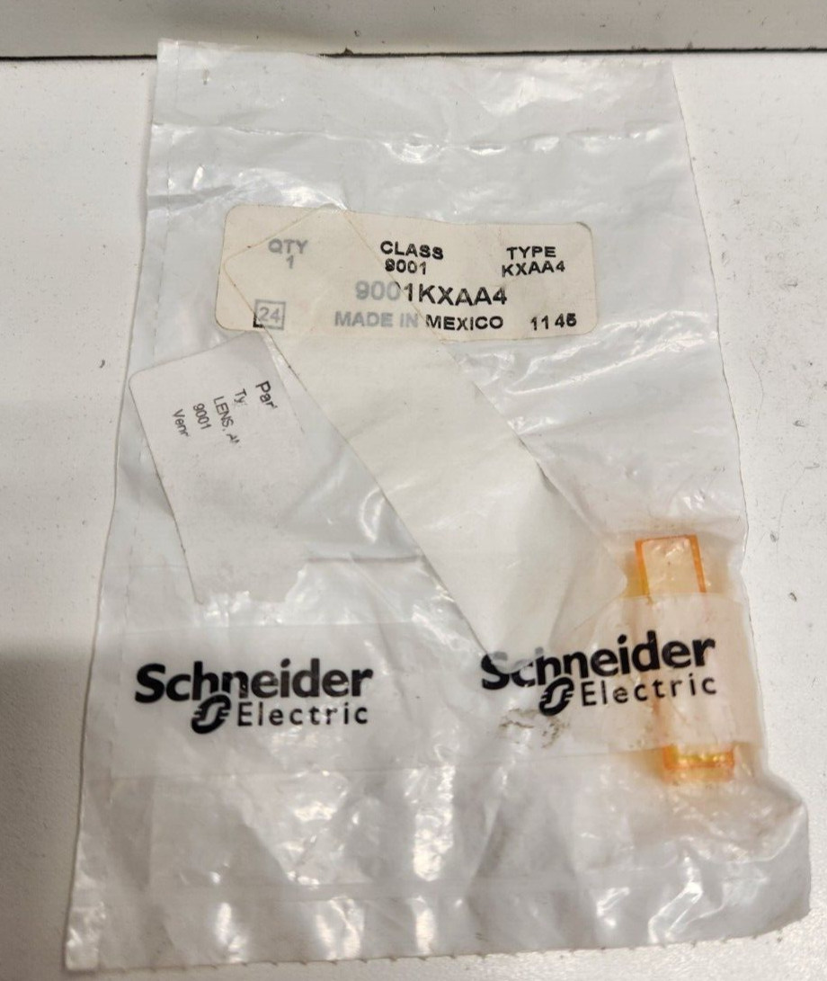 NEW IN BAG! SCHNEIDER AMBER PUSH BUTTON COVER 9001KXAA4