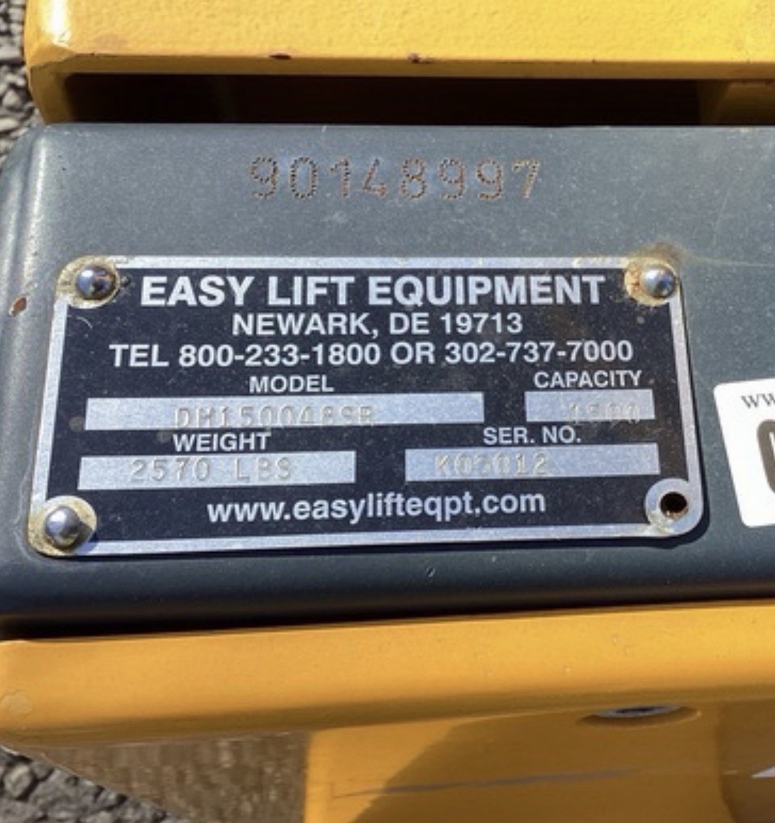 Easy Lift Drum Hauler DH1500048SR Drum Handler Lift 1500lb Capacity Works Great