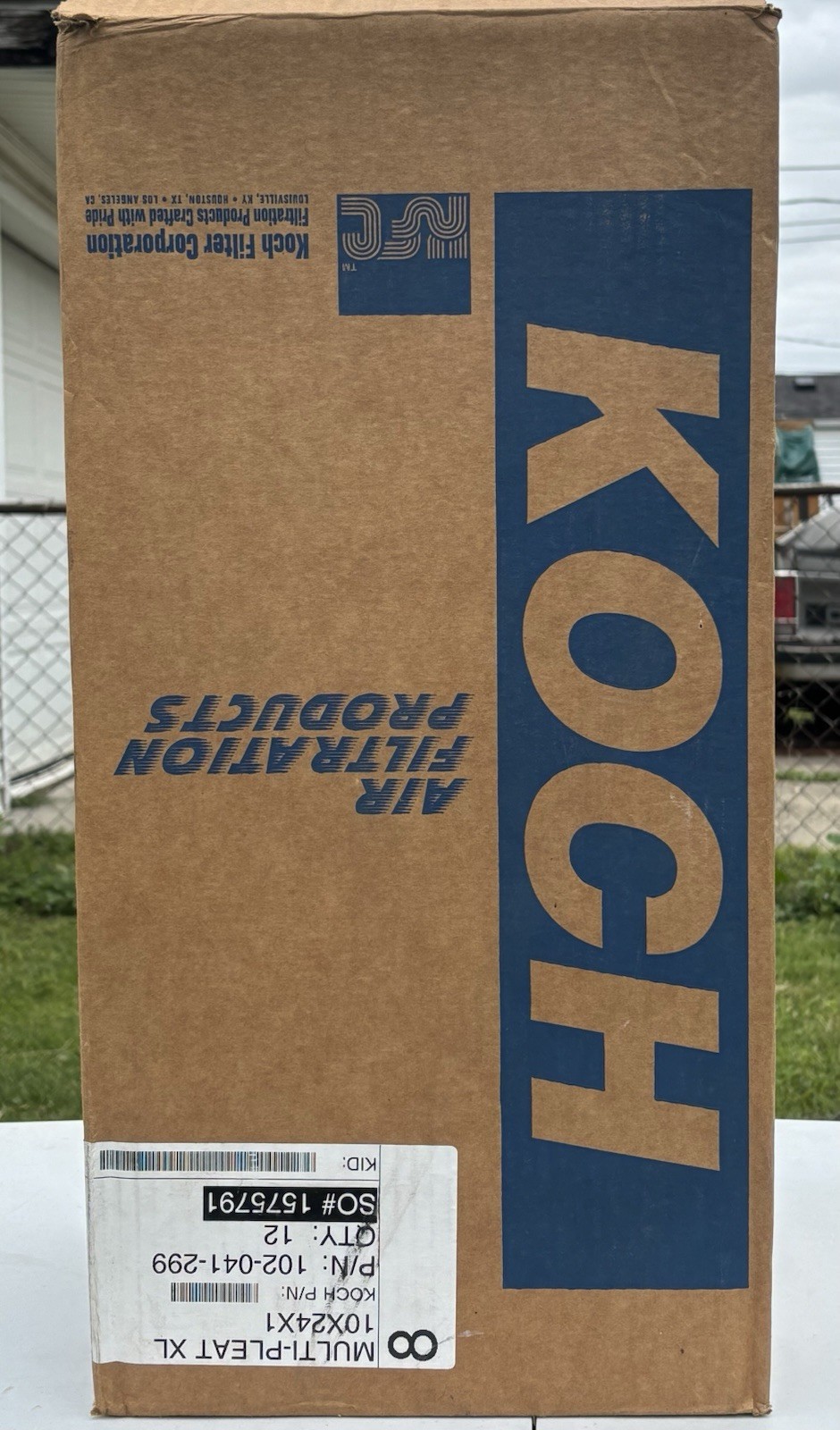 Koch 10x24x1 Multi-Pleat XL8 Air Filters 102-041-299 Case of 12 – NEW OPEN BOX!