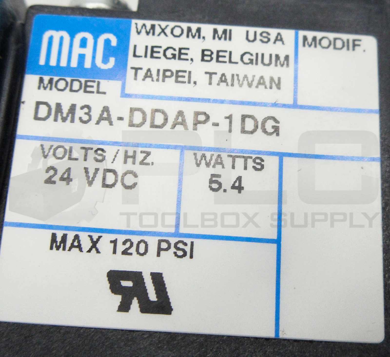 NEW MAC 92B-BAF-BJA-DDAP-1DG SOLENOID VALVE 20 TO 120PSI W/DM3A-DDAP-1DG