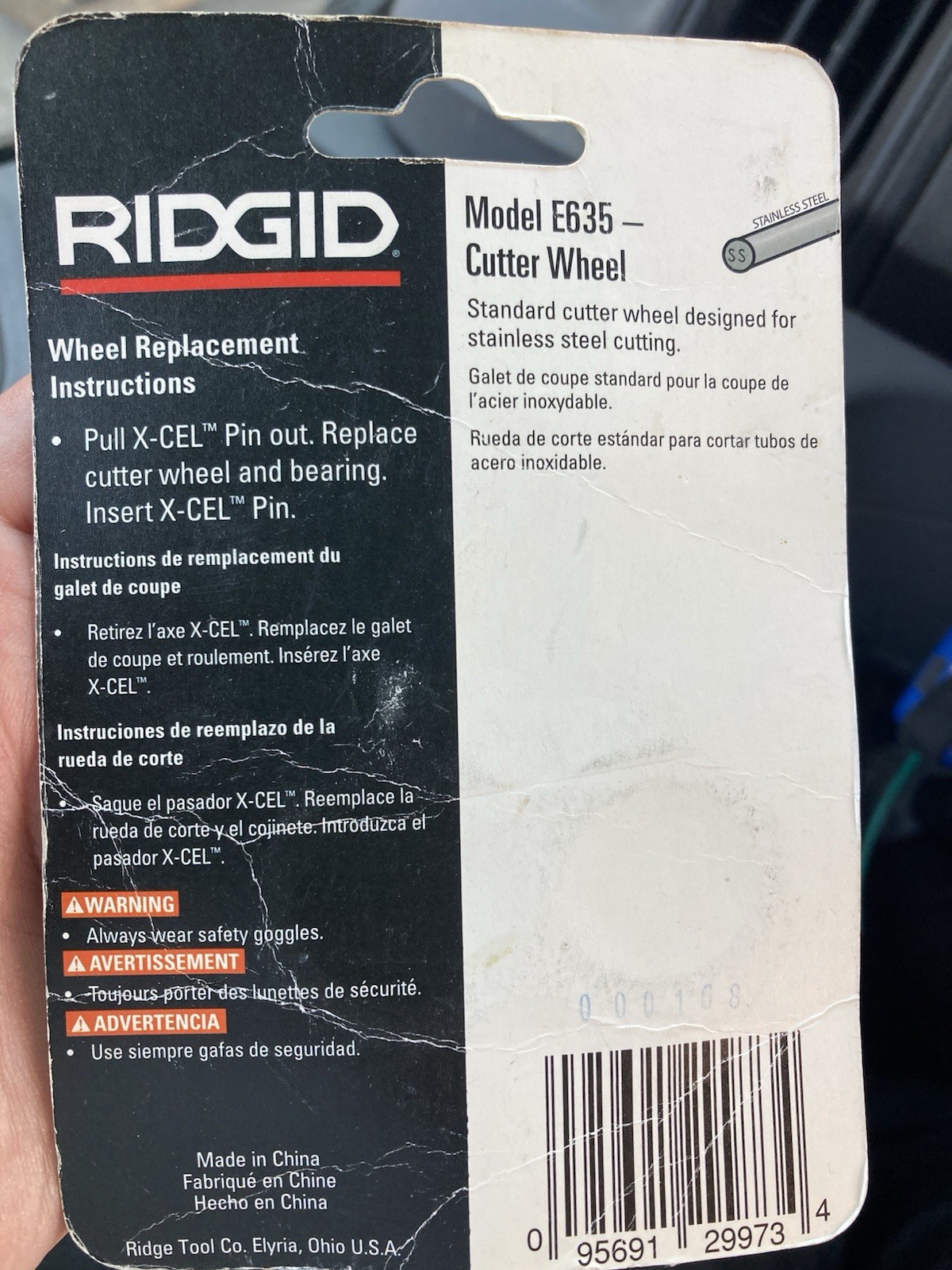 NEW 2 Pack Ridgid E635 Standard Cutting Wheel For Stainless Steel FAST FREE SHIP
