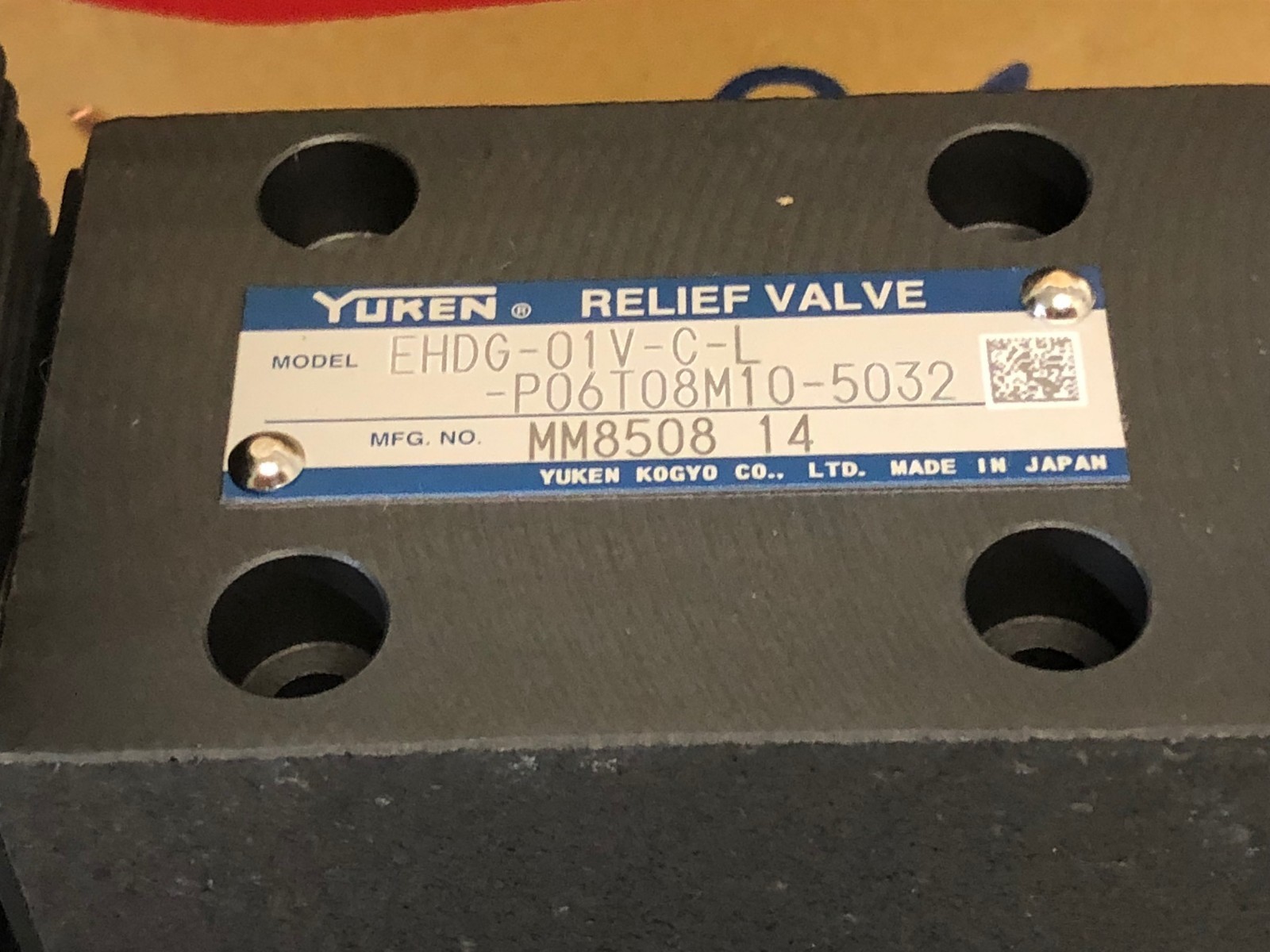 Yuken Power Amp Valve EH EHDG-01V-C-L-P06T08M10-5032 Toshiba 7SA030462