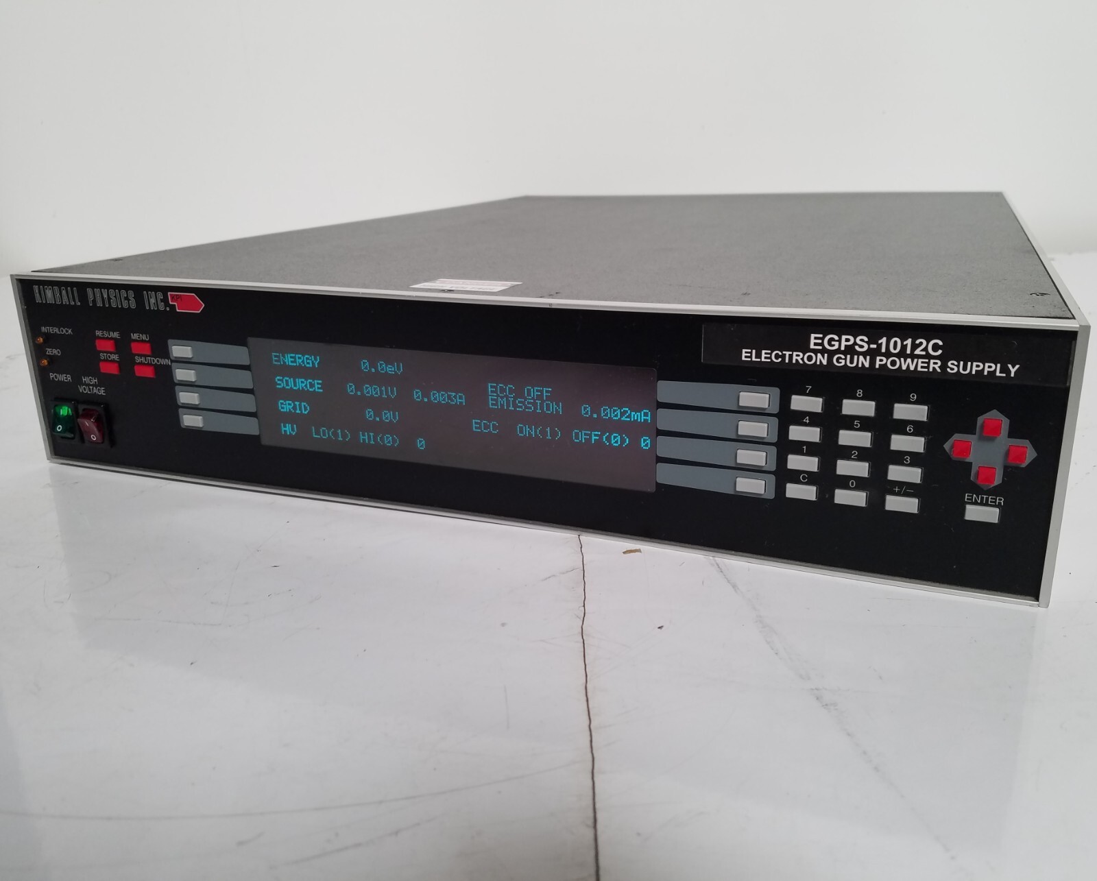 KPI Kimball Physics EGPS-101C UHV Low Energy Electron Gun Power Supply