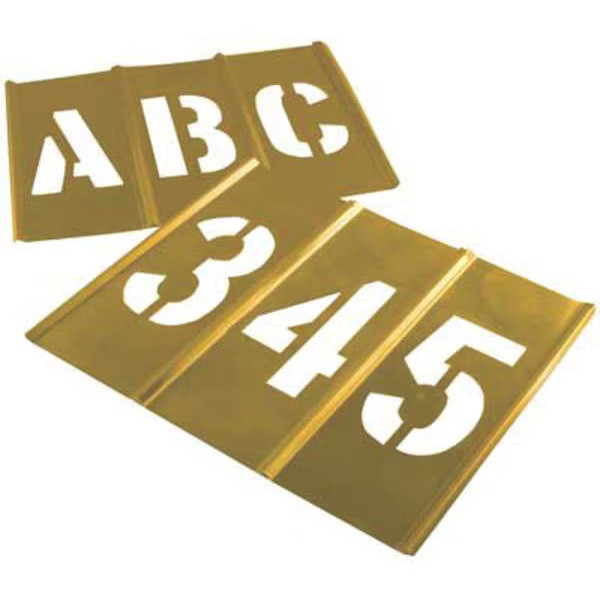 C.H. Hanson Stencil Set,Numbers,Brass, 10014 10014 C.H. Hanson 10014