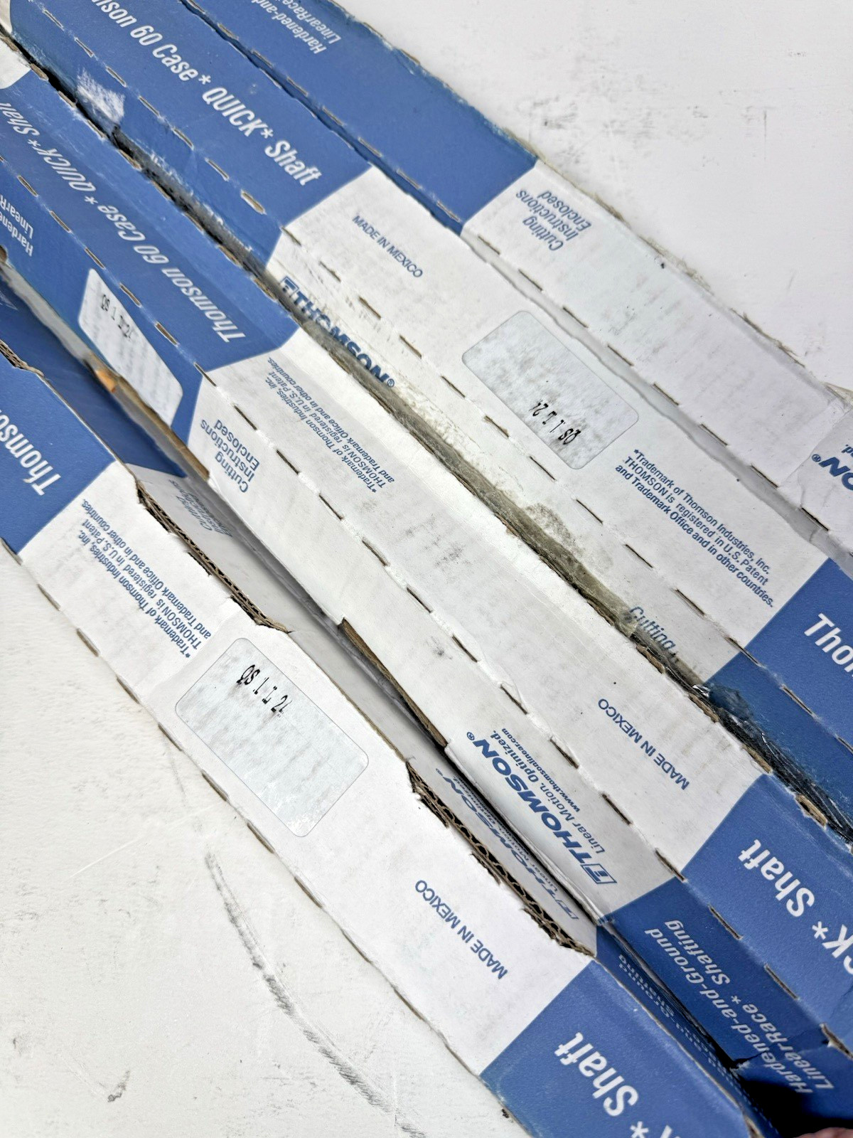 (4) THOMSON 24 X 1 IN QS1L24 LINEAR SHAFT CARBON STEEL UNFINISHED 60 HRC 5JW71