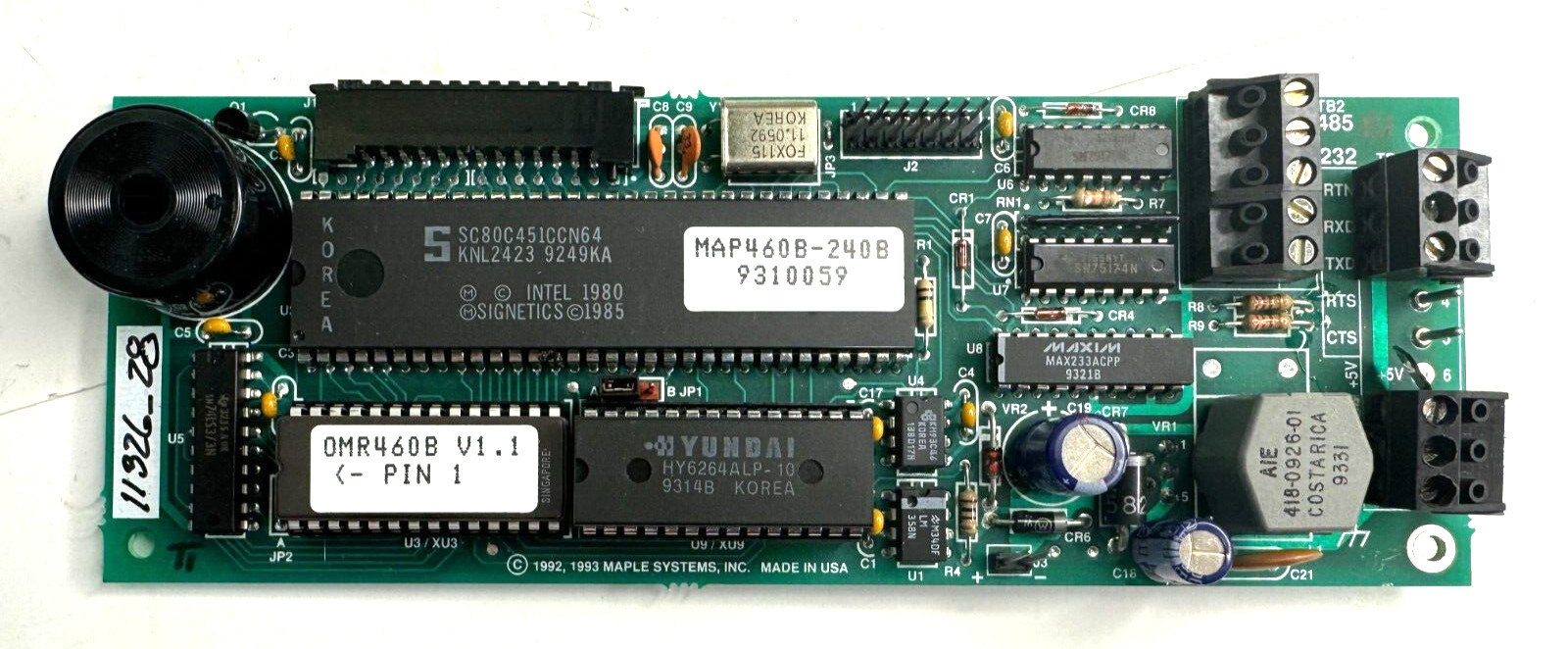 MAPLE SYSTEMS INC 11326_28 CIRCUIT BOARD 17010028-S1-02