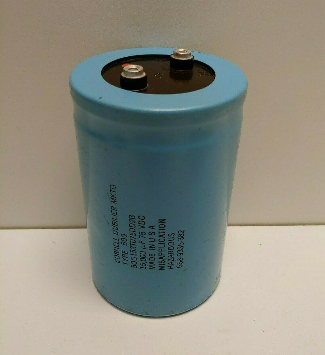 GUARANTEED! CORNELL TYPE 500 15000uF 75V CAPACITOR 500153T075DD2B 658-9335-382