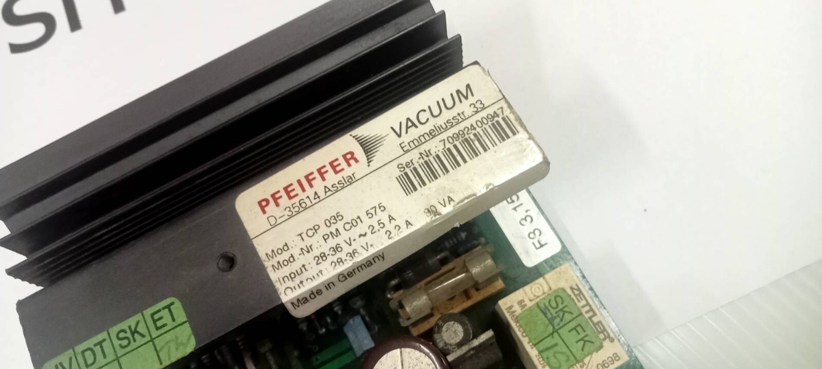 PFEIFFER D-35614 TCP 035.