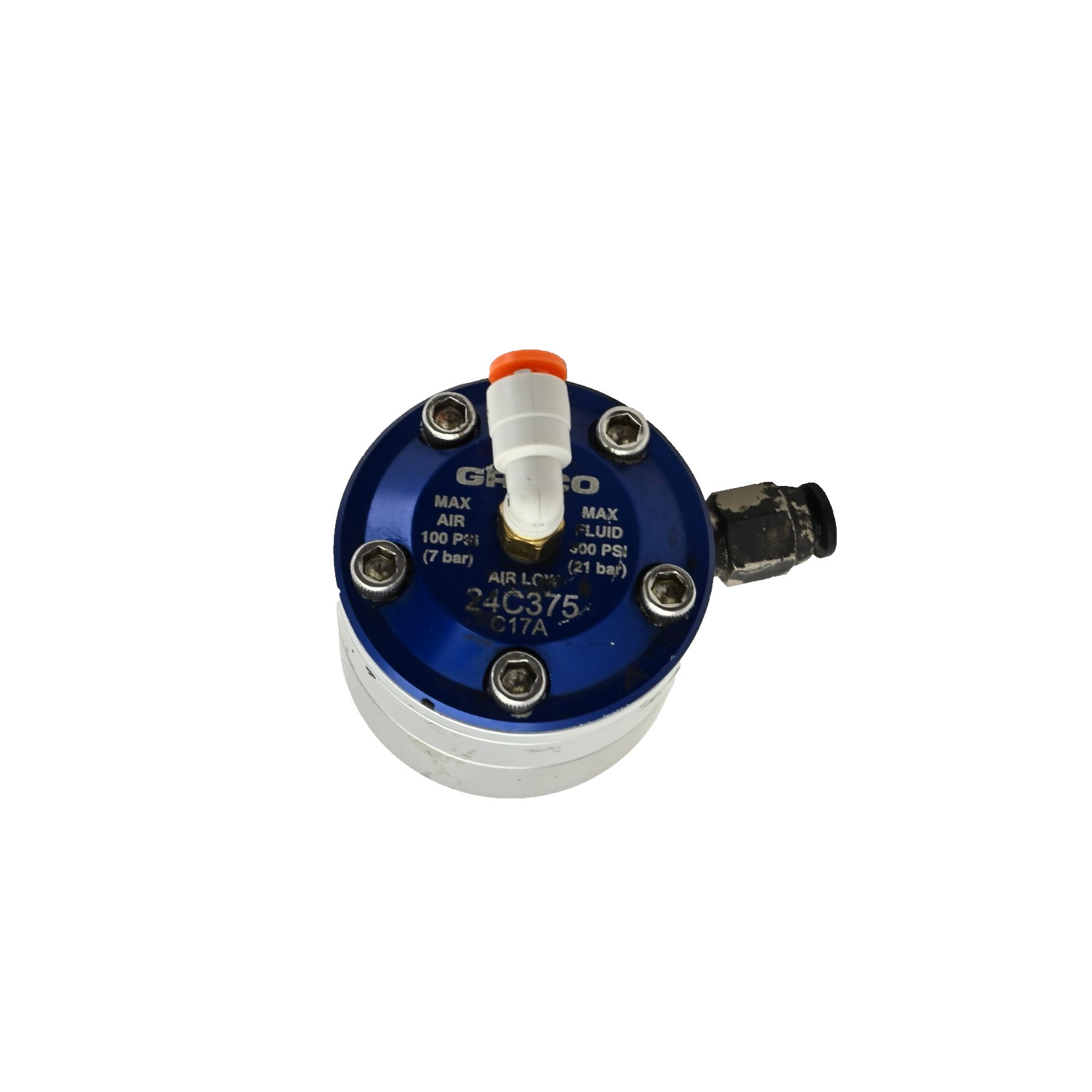 Graco 24C375 1:1 Precision Flow Fluid Pressure Regulator, 90 psi (6.2 bar) Max