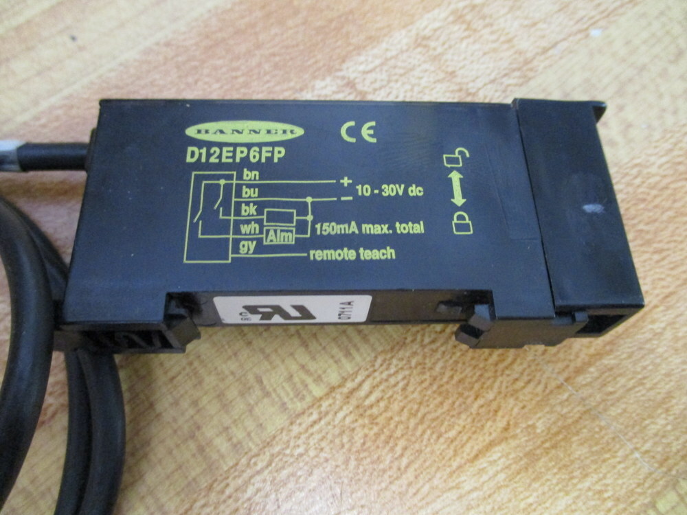 Banner D12EP6FP D12 Expert Fiber Optic Sensor 41965 2 ft+3 in L Cable