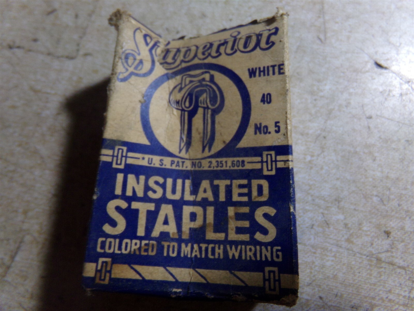 NEW Superior Insulated Staples White No. 5 40-Pack *FREE SHIPPING*