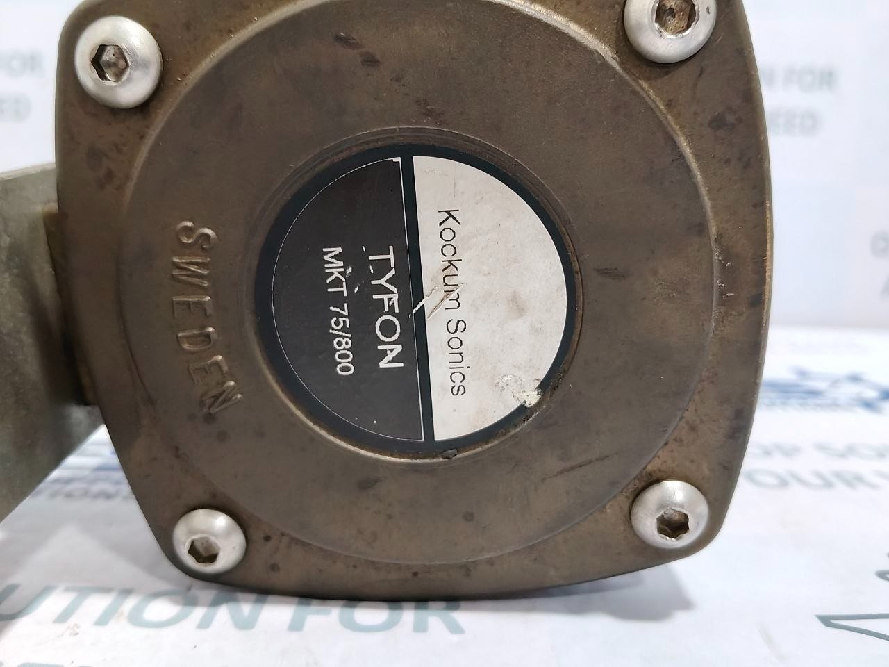 Kockum Sonics Tyfon MKT 75/800 Air Horn With Solenoid Coil 24VDC Sweden