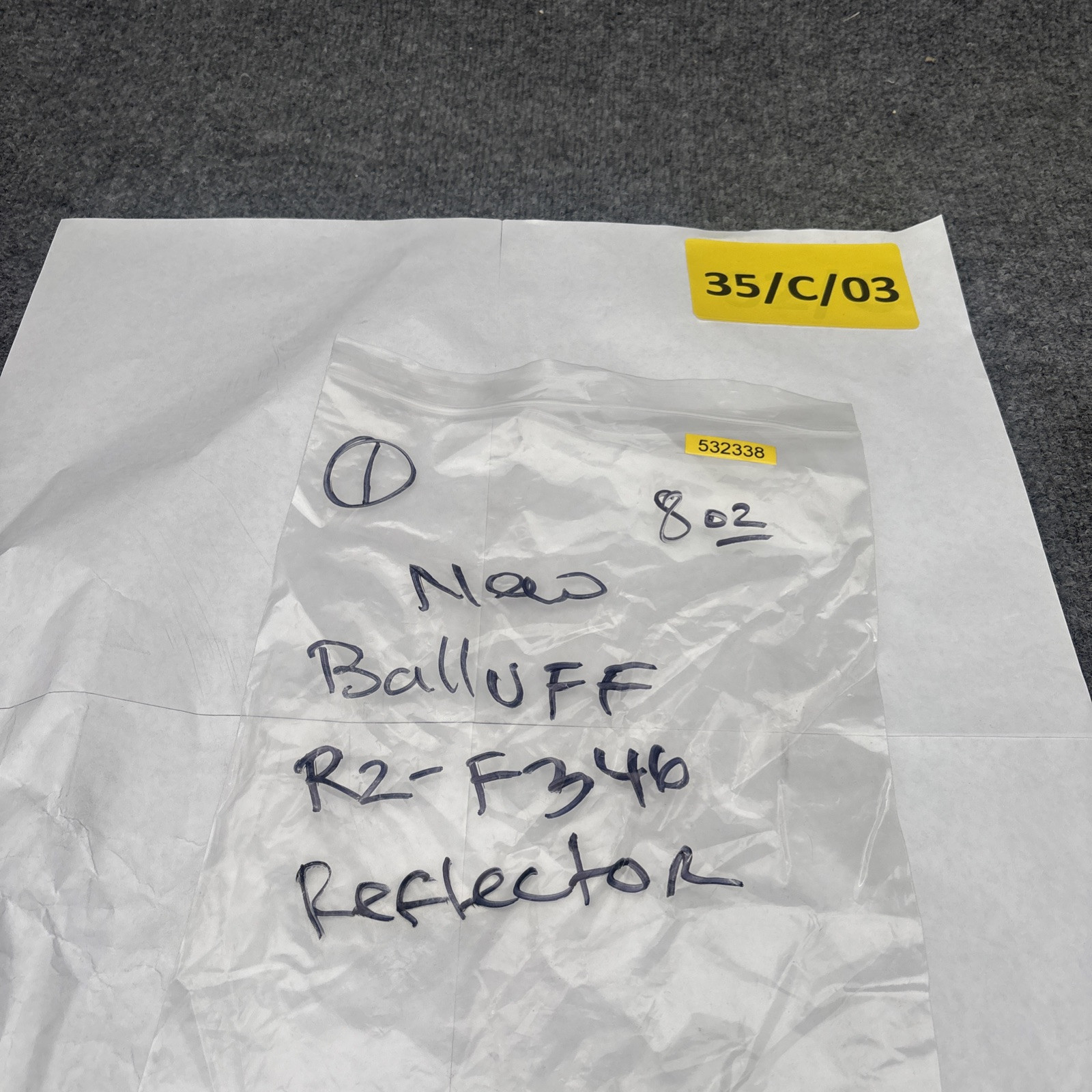 BALLUFF DLM R2-F346 Reflector White DLM R2-F346 New Other
