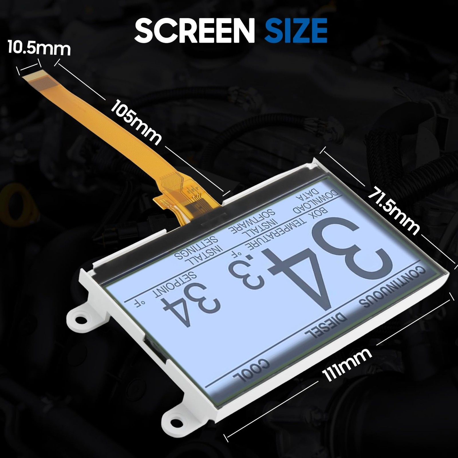4.2″ LCD Display for Carrier Transicold X4 7500 7300 X3 2500 Vector 8500 8600MT