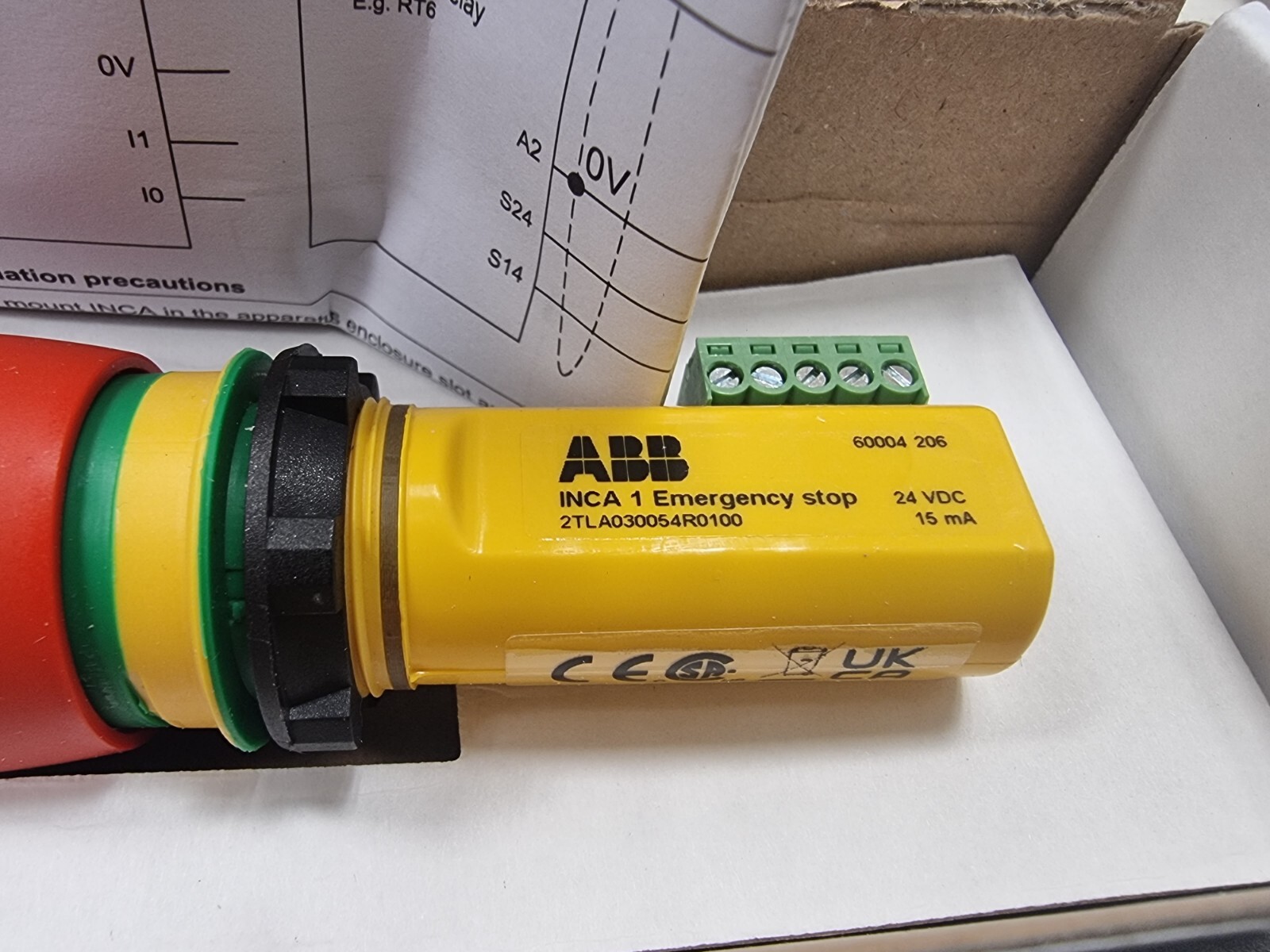 1PCS NEW FOR ABB power switch button 2TLA030054R0100 original Inca 1 Emergency