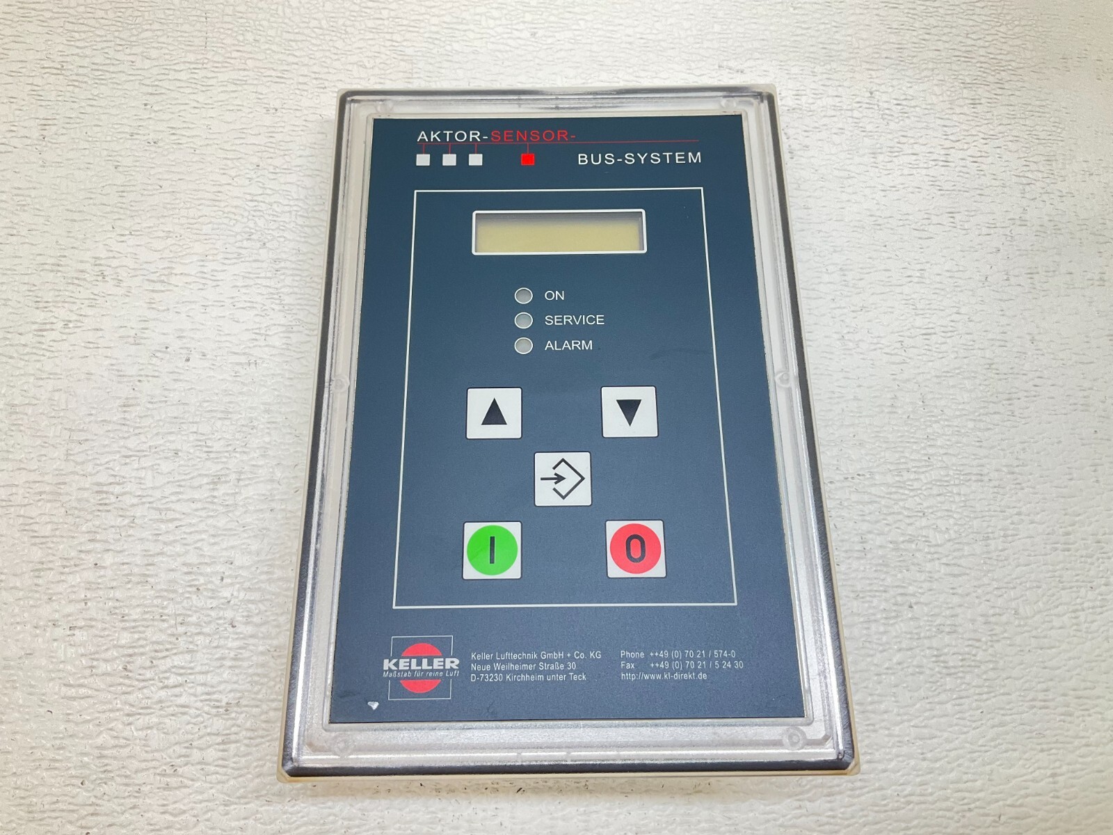 Keller Aktor Sensor RM-410C Bus-System Control Panel RM-400_410 Rev. 0 (TSC)