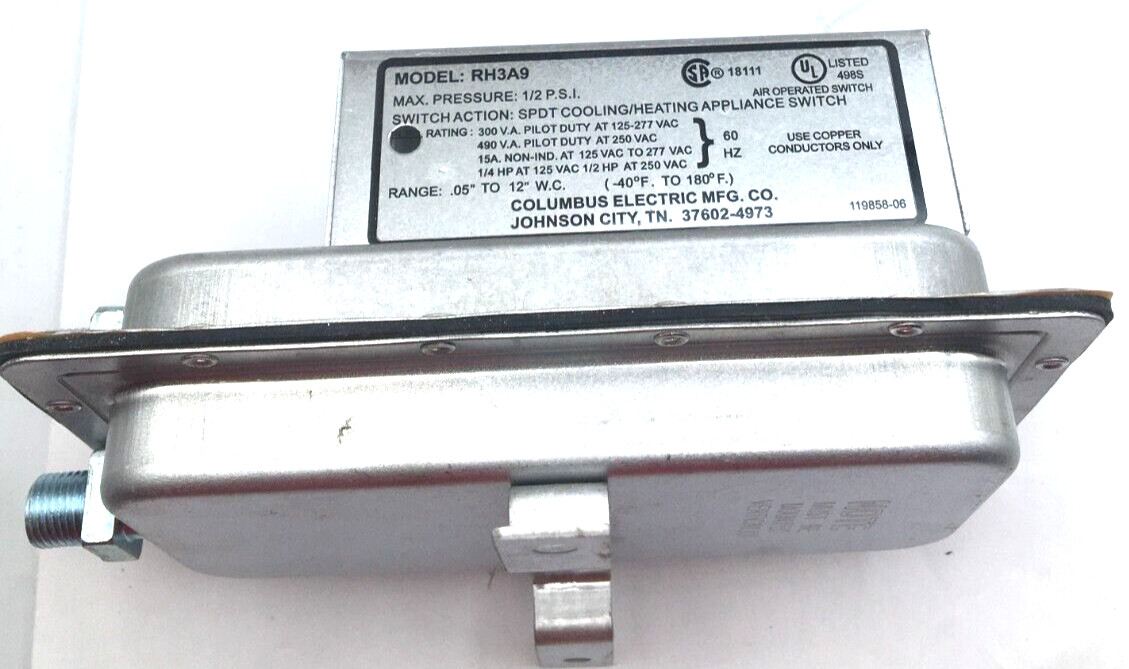 Johnstone Lot of 2 Heating & Cooling Air Flow Switch L36-817 NIB