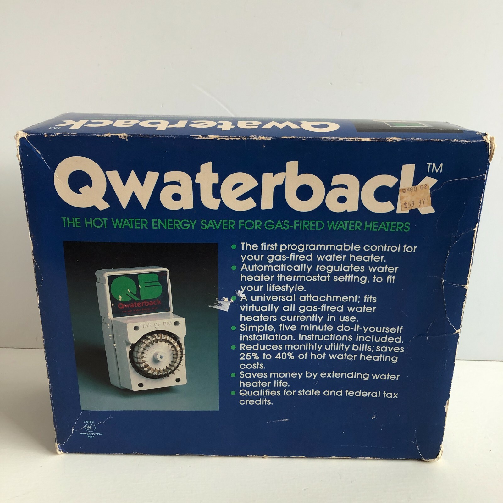 Qwaterback Hot Water Energy Saver For Gass Fired Water Heaters Vintage