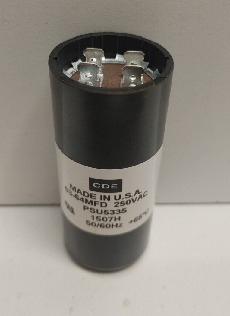 NEW OLD STOCK! CORNELL DUBILIER 250V 53-64MFD C APACITOR PSU5335