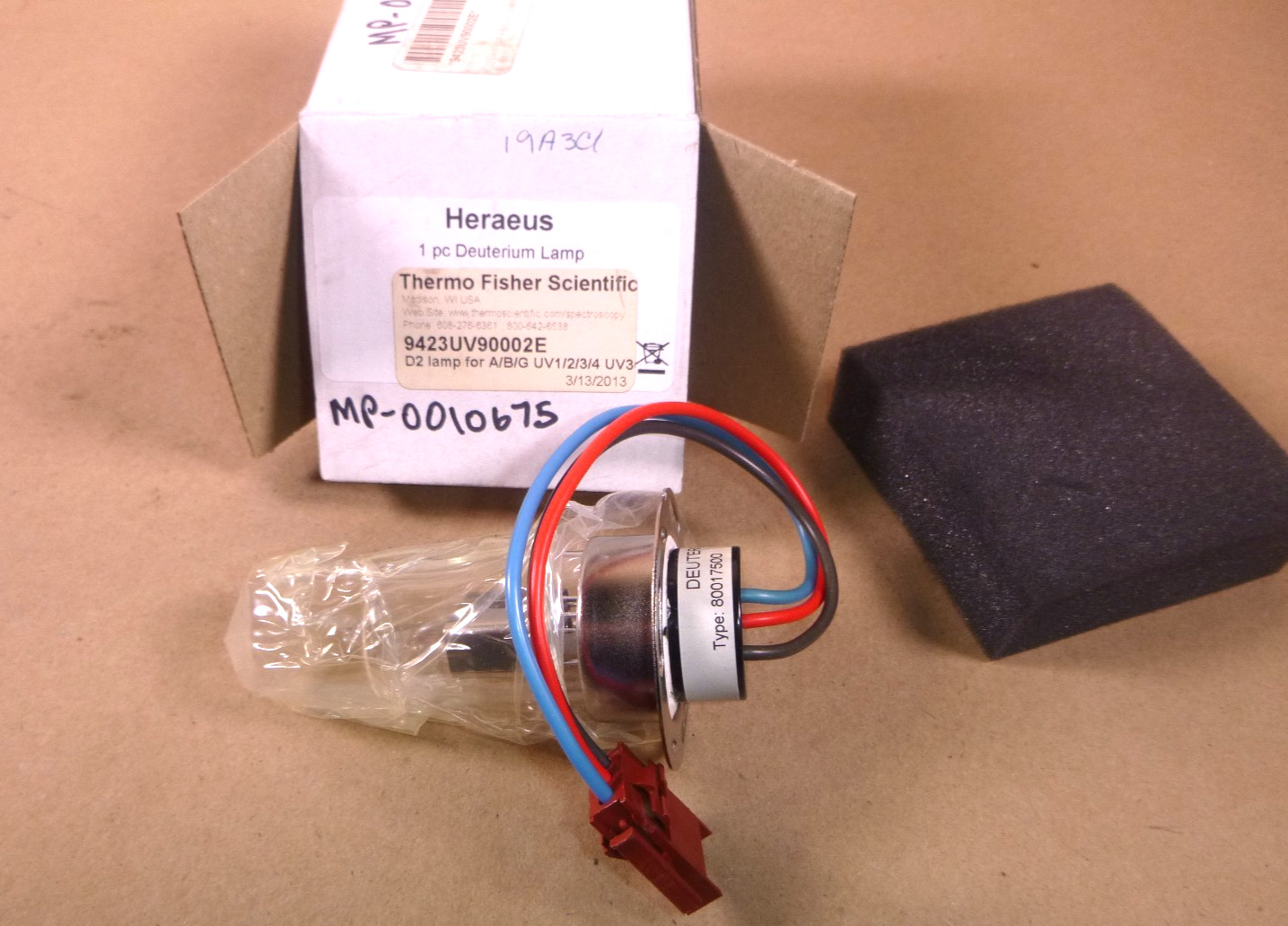 9423UV90002E Thermo Scientific Deuterium D2 Lamp A/B/G – UV1/2/3/4 – UV3