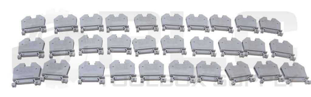 LOT OF 30 NEW AUTOMATION DIRECT EURO 6 CONTACT BLOCK 600V 50A EN 60947-7-1
