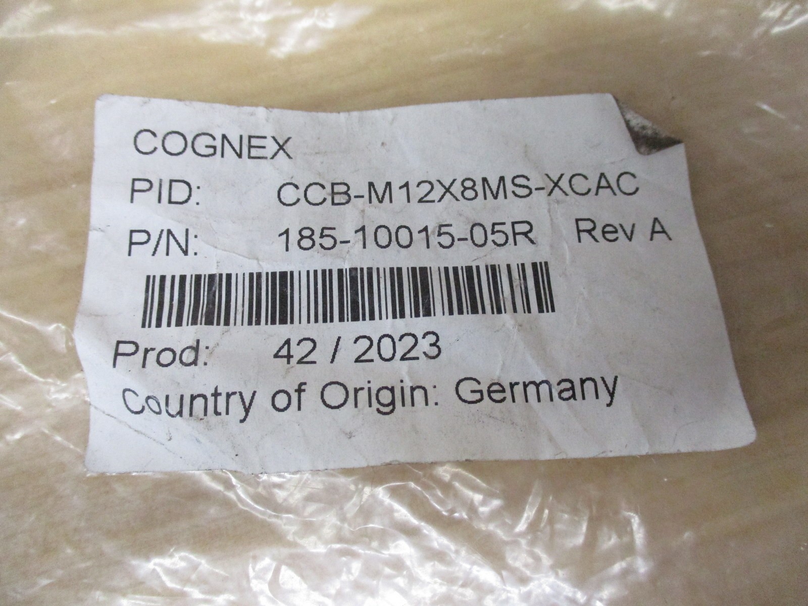 Cognex CCB-M12X8MS-XCAC Ethernet Cable Adapter 185-10015-05R