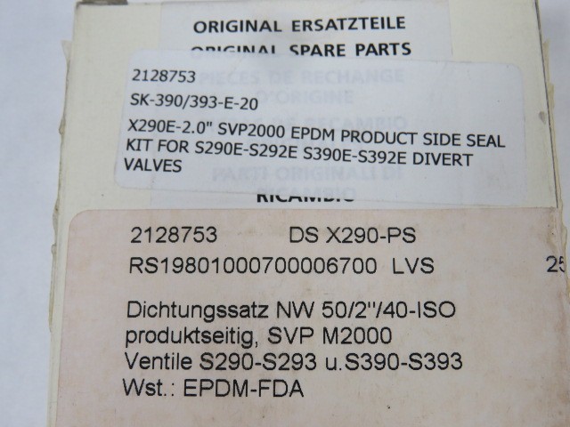 Norit 2128753 Seal Kit for 2″ Valve ! NEW !
