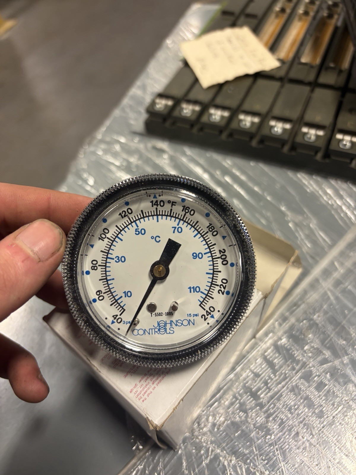NEW Johnson Controls T-5502-1005 Temperature °F & °C Gauge #42