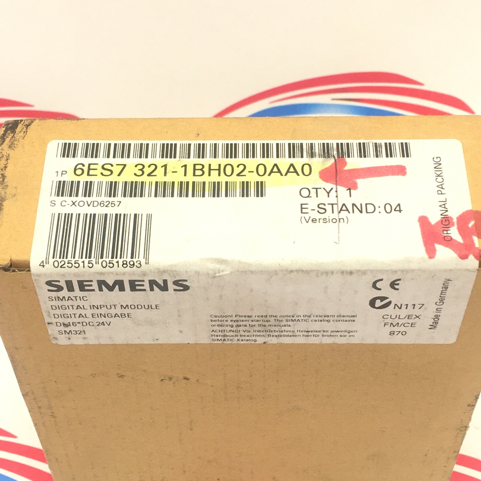 SIEMENS 6ES7 321-1BH02-0AA0 FACTORY-SEALED DIGITAL INPUT MODULE