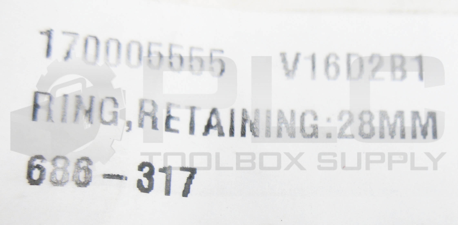 LOT OF 2 NEW 686-317 RETAINING RING 28MM