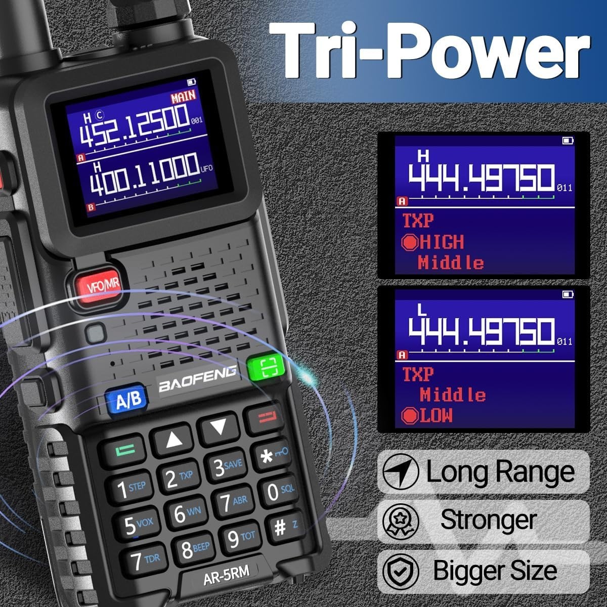 Digital Handheld Radio Scanner Fire Police VHF FM EMS Ham 2 Way Transceiver Dual