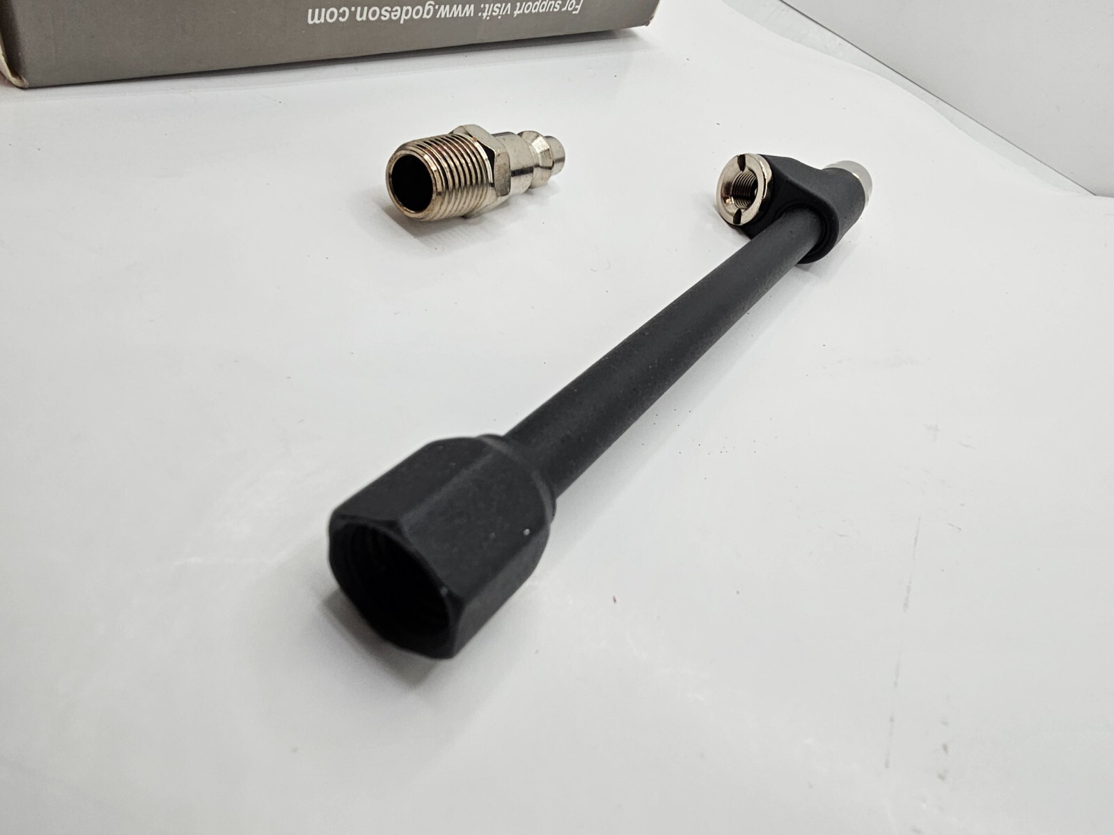 (QTY 2) Godeson Air Chuck 1/4″ FNPT Extended Reach Dual Head Chuck w/ Quick Plug