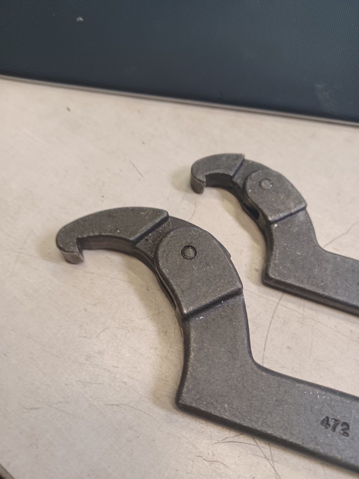 Lot Of 2 Spanner Wrenches & Set Adjustable Face Spanner 472/471