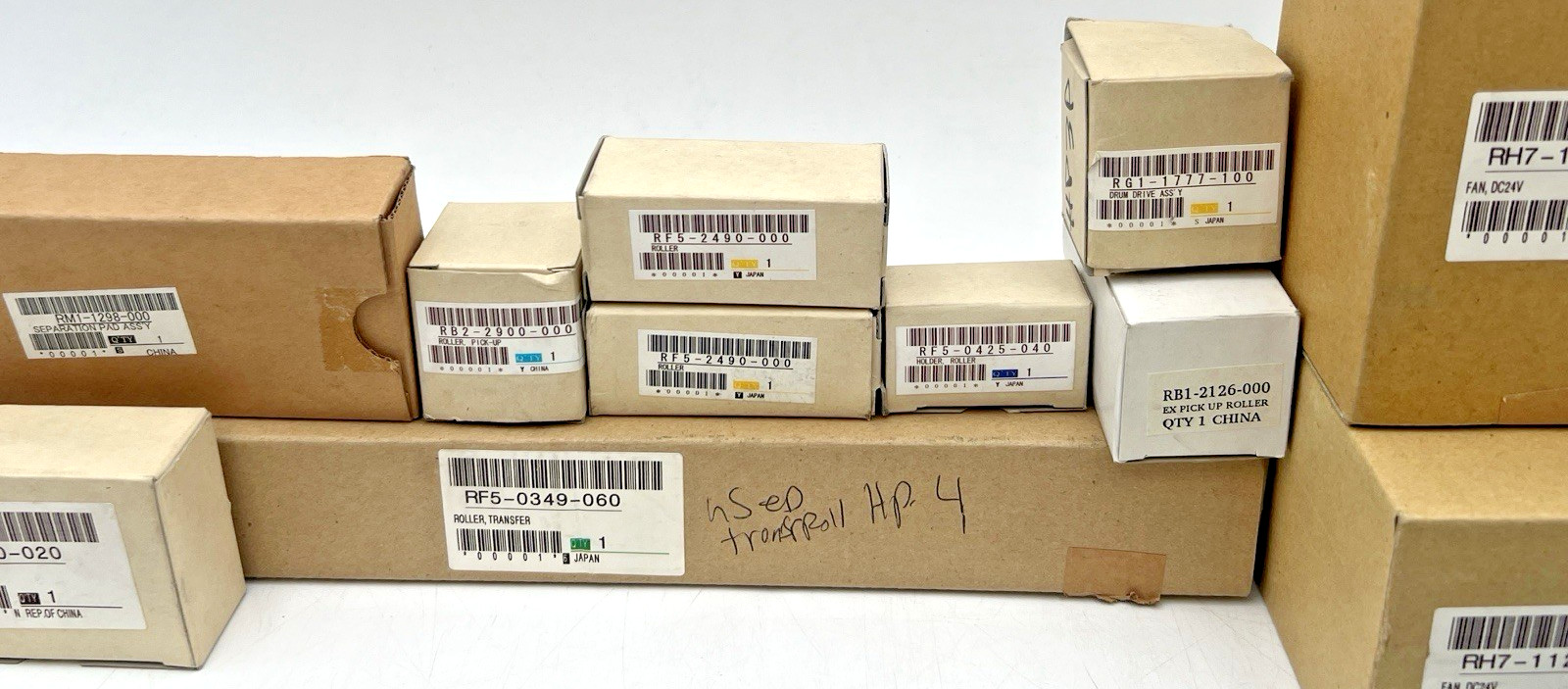 HP HEWLETT PACKARD LASERJET 4 AND OTHERS PARTS ROLLERS PICK-UP ARMS HOLDERS ETC